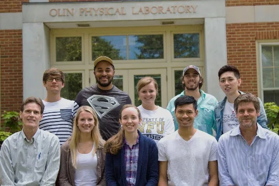 Wake Forest Physics alumni newsletter image, 2017